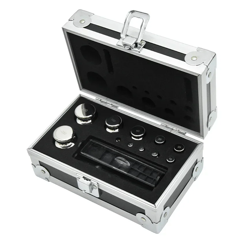 23 pz 1mg-200g Bilancia Digitale In Acciaio Inox Calibrazione Kit Pesi Da Laboratorio Set Laboratorio di Alta Precisione Grammo di Grado