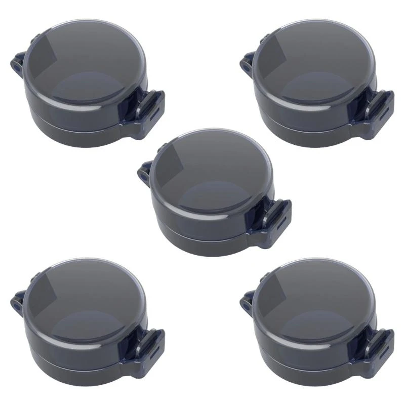 J15U 5 قطعة/الحزمة ديدبولتس قفل غطاء حامي السلامة يمنع قفل عرضي لباب الترباس واضح أبيض/أسود