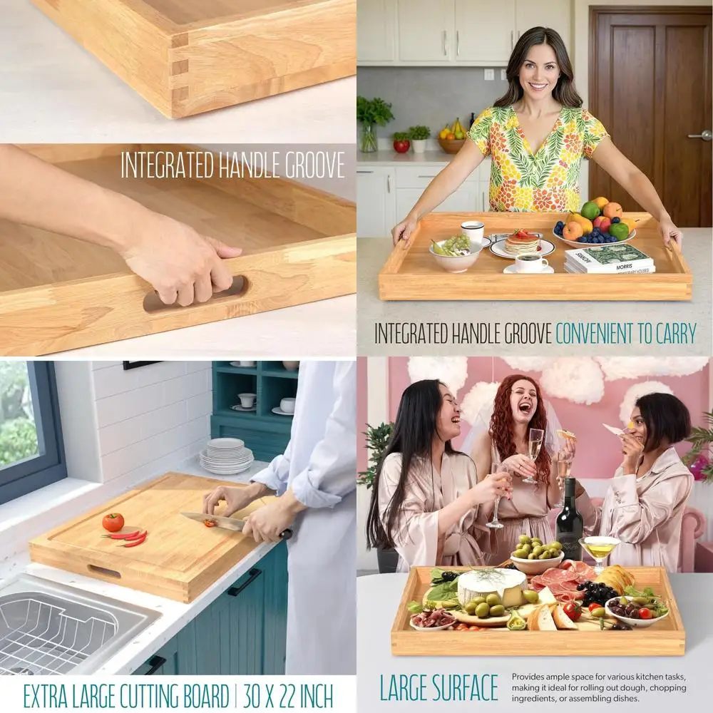 

Крышка для кухонной раковины 3-в-1 (30x22 см), разделочная доска, защита для газовой плиты с ручками