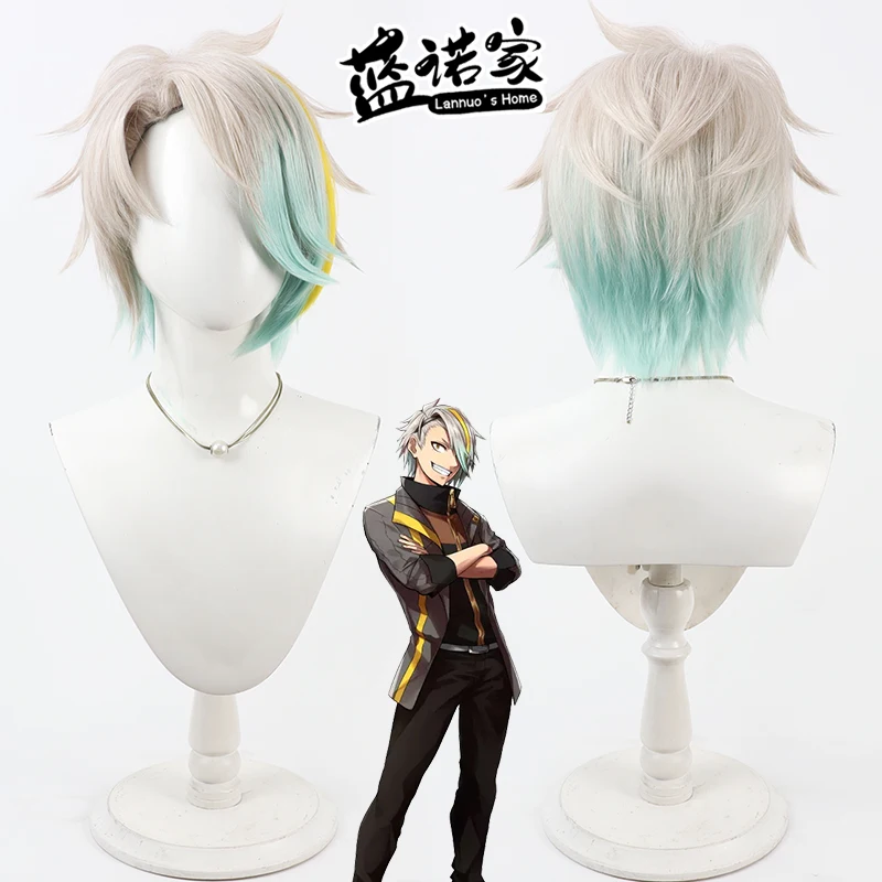 NIJISANJI Virtual YouTube Meika Utai Itsumi Utai Cos Cosplay Wig Halloween Carnival Party Synthetic Hair Heat Resistant Fiber