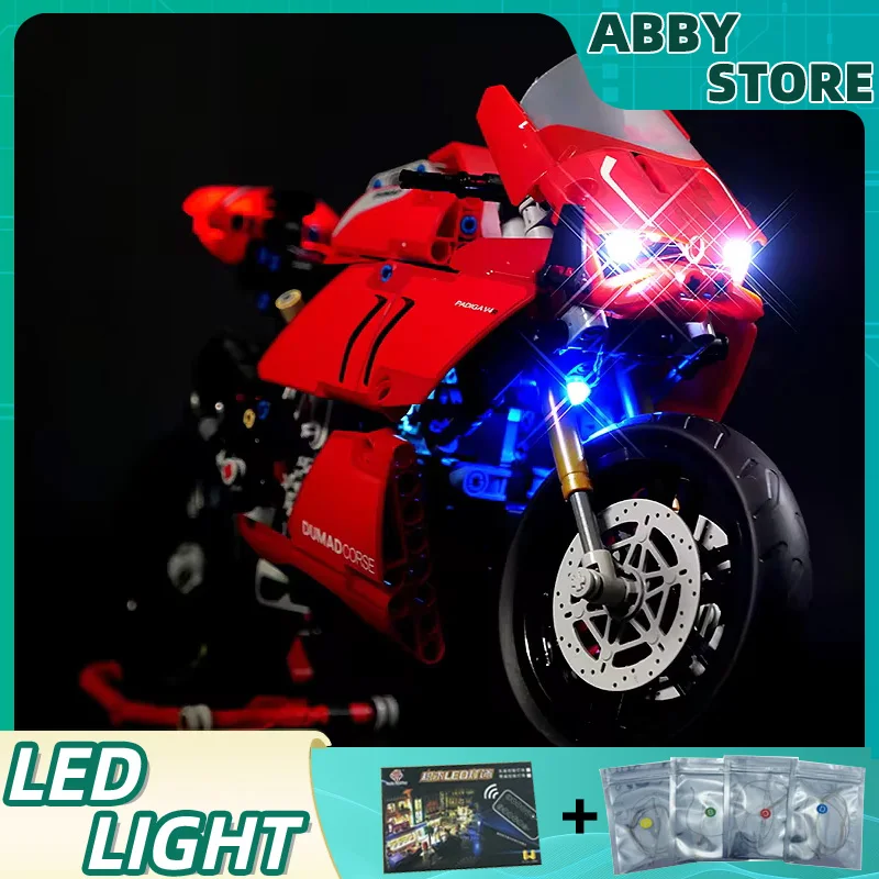 DIY RC LED Light Kit For LEGO 42107 Panigale V4 R   (Only LED Light,Without Blocks Model)