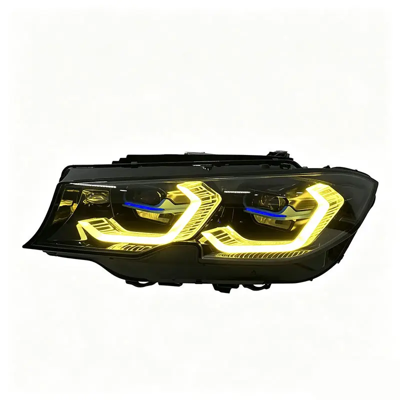 Dual Color For BMW 3 Series G20 G28 2018-2022 DRL Headlight Plug And Play Auto Car Accessories Yellow And White Smoked Base