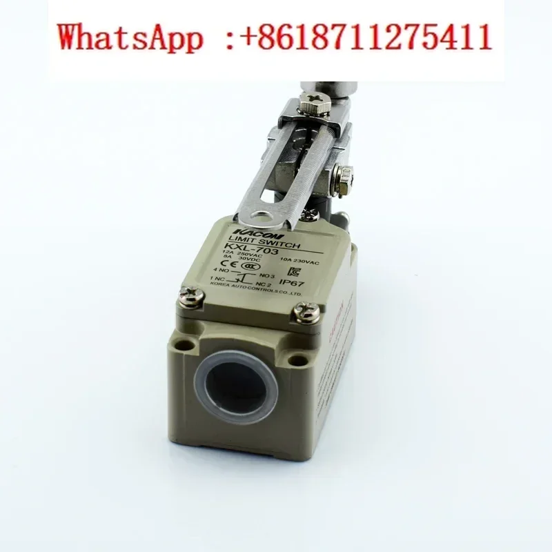 Korean imported waterproof travel switch Kaikun KXL-703 adjustable pulley handle type IP67 aluminum alloy shell