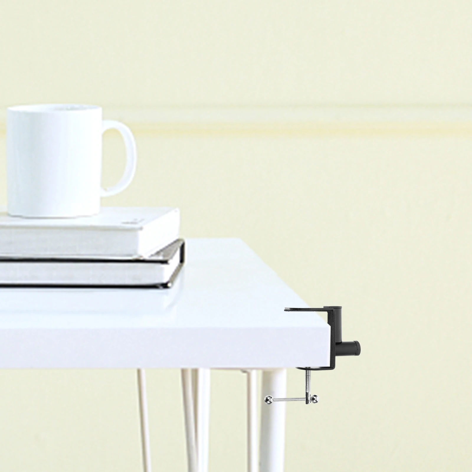 

Desk Clamp Multipurpose Mic Clamp Holder Solid Durable Plastic Metal Stable Support Easy Install Over Table Rod Stand