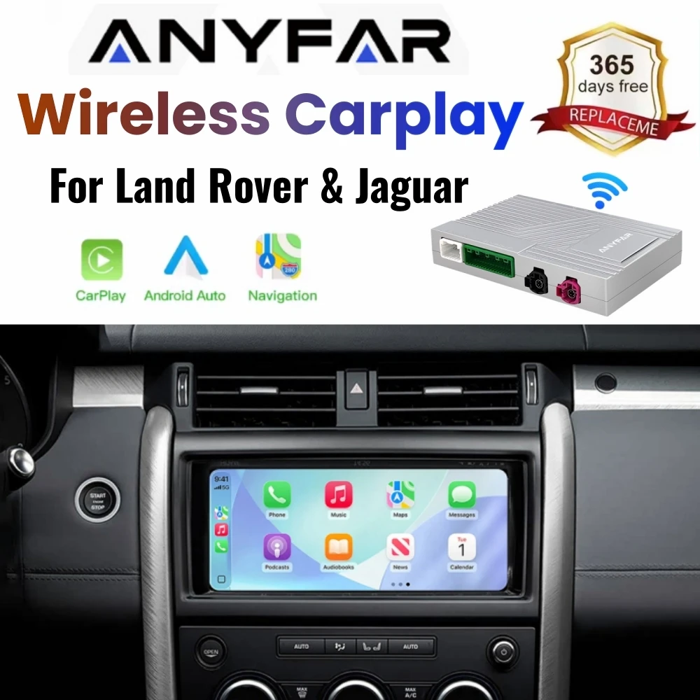 ANYFAR Wireless CarPlay Android Auto For Bosch Harma Host Rover Discovery 5 Evoque Discovery Sport Jagua XE XF Multimedia Box