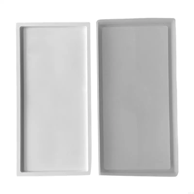  Jewelry Dish Molds Fruit Tray Moulds Rectangular Resin Casting Moulds Silicone Molds for DIY Hand Making Plate Dish Tray