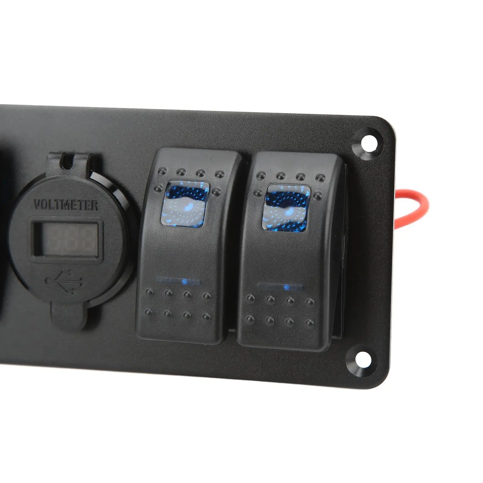 RV لوحة التبديل تنوعا 4 في 1 مزيج المزدوج USB LED الجهد عرض لوحة التبديل 12 فولت إلى 24 فولت تيار مستمر للشاحنة