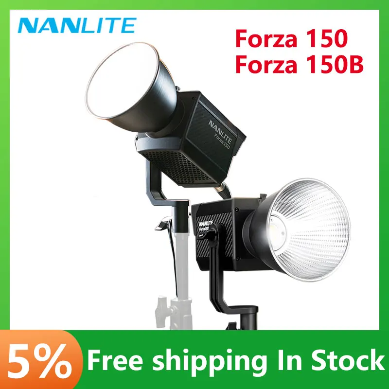 

Nanlite Forza 150 Forza 150B LED Light Bi-color 2700K-6500K Video Light Professional Studio Strobe Flash Lamp lighting New