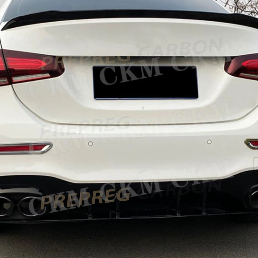 

ABS Glossy Black Rear Trunk Duck Spoiler Wing Body Kits For Mercedes Benz A Class W177 A35 A45 AMG Sedan 2019-2023