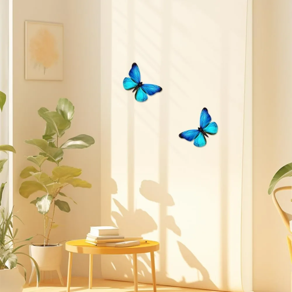 4 قطعة لوازم حرفية على شكل فراشة خشبية غير مكتملة قطع فراشة خشبية على شكل فراشة شرائح خشبية فارغة الحلي #6