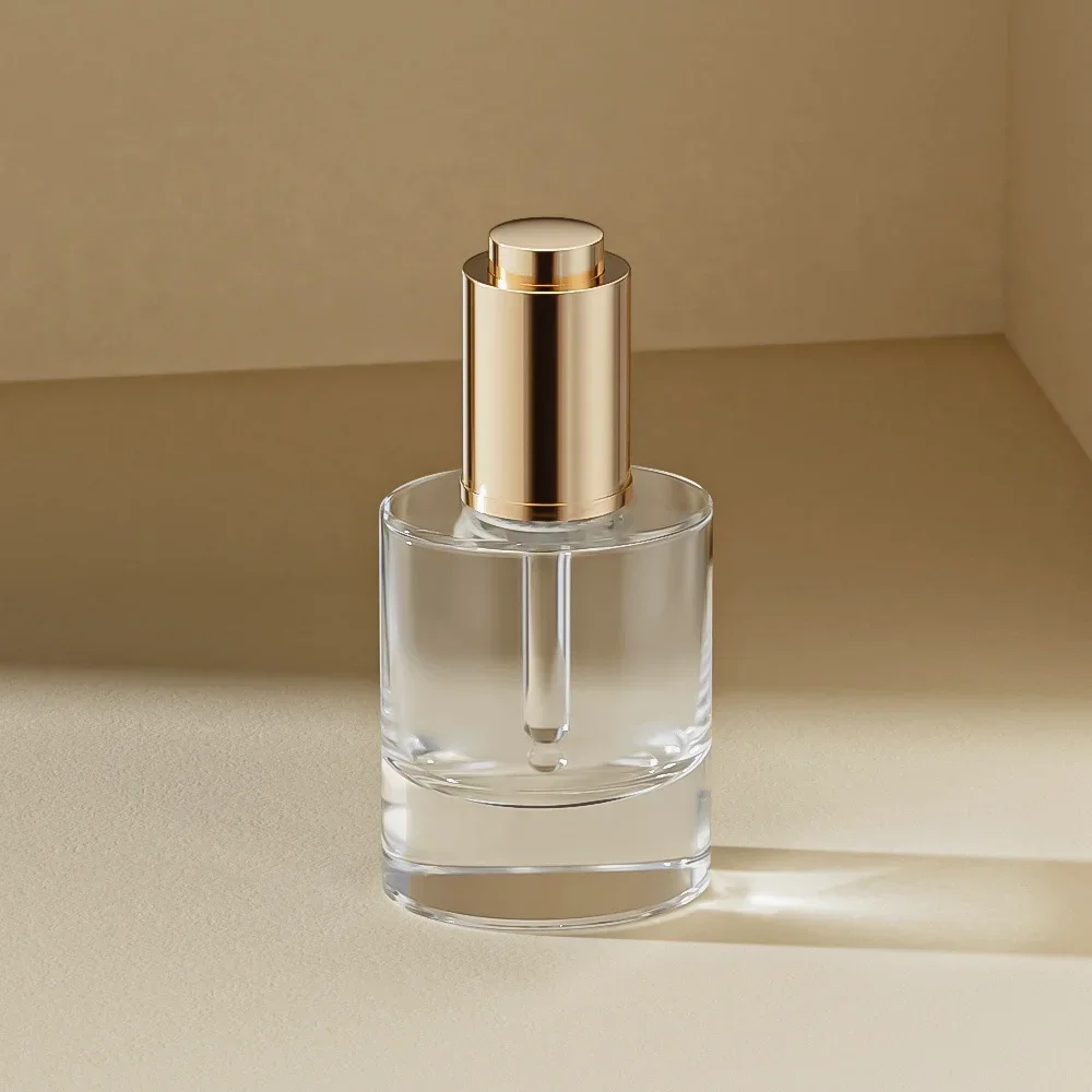 1Piece 30ml Clear Glass Bottle For Essential Oil Portable Liquid Container Empty Dropper Bottle Refillable Bottle Travel