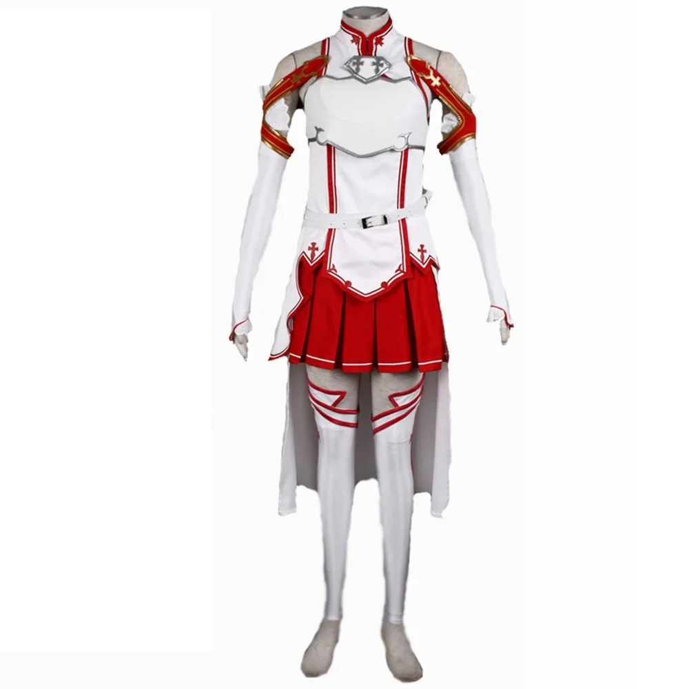 

Unisex Anime Cos Yuuki Asuna Cosplay Costumes Outfit Halloween Christmas Uniform Custom Size