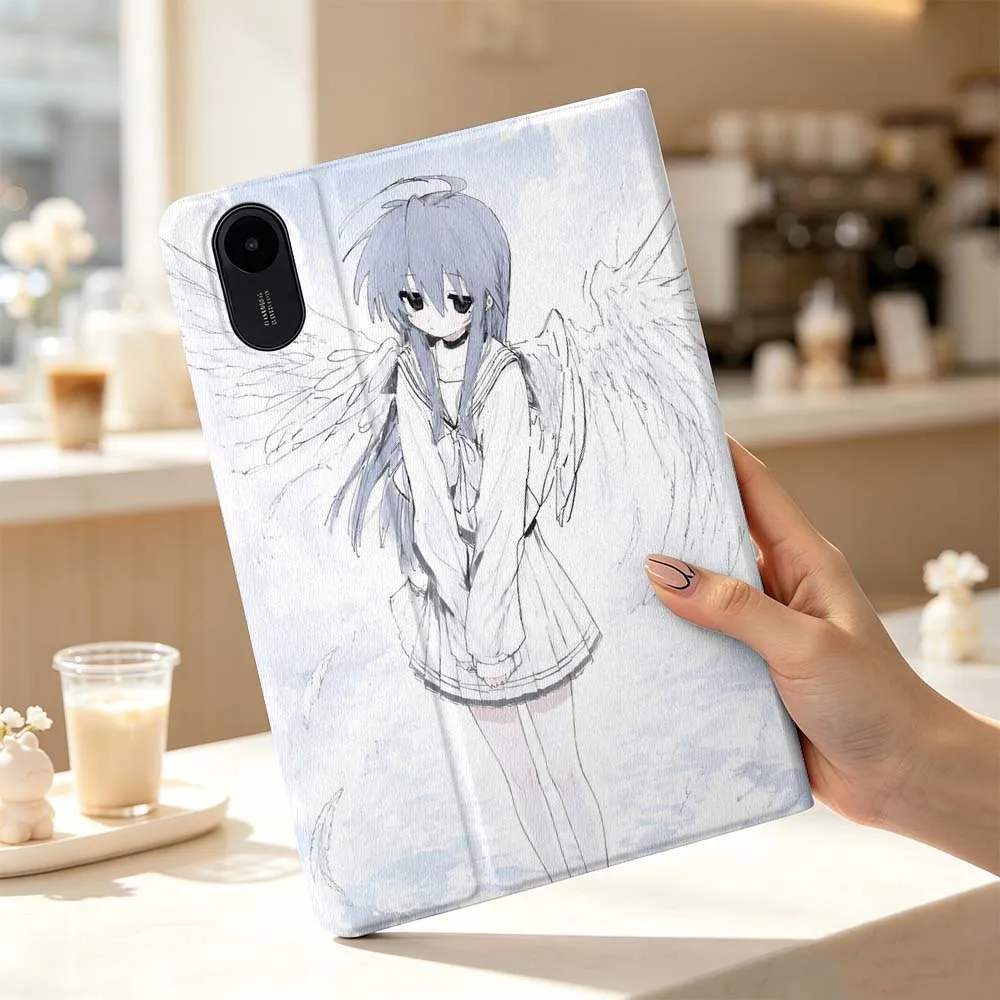 Anime Angel Girl Fashion For Xiaomi Poco Redmi Pad 8 2 4 5 6 6S 7 7S SE Pro Max 14 11 8.7 11.2 12.5 Inch Tablet Case