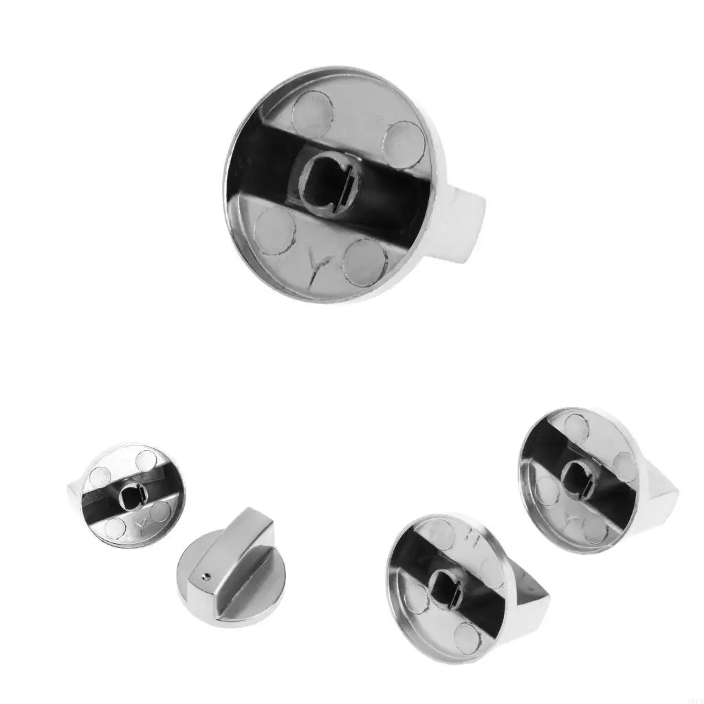 J6PE 2Pcs Switch Gas Stove Parts Metal Knob Cooker Oven Kitchen Control Universal New