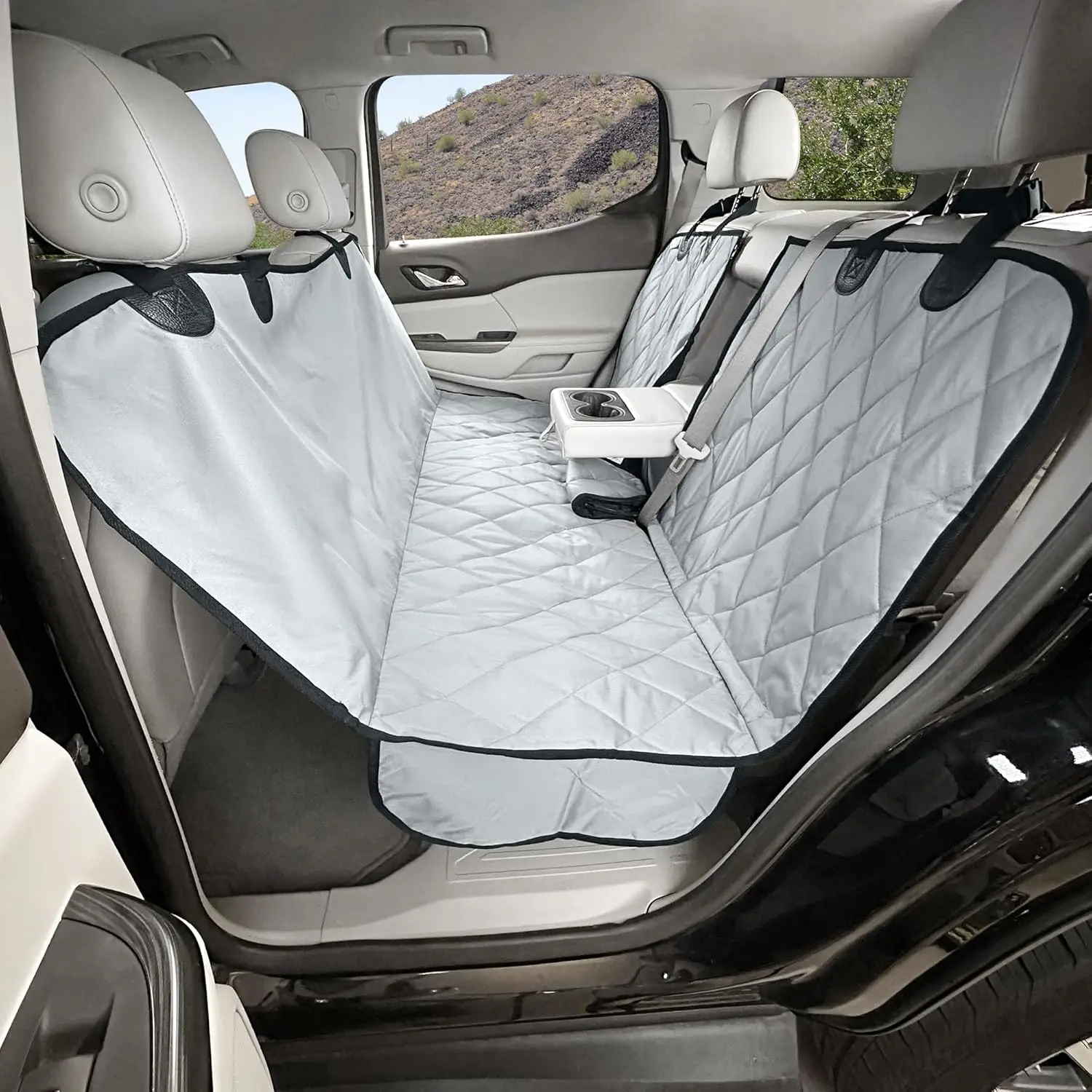 

Waterproof Dog Car Seat Cover for SUVs & Trucks - Heavy Duty, Easy Install, Machine Washable