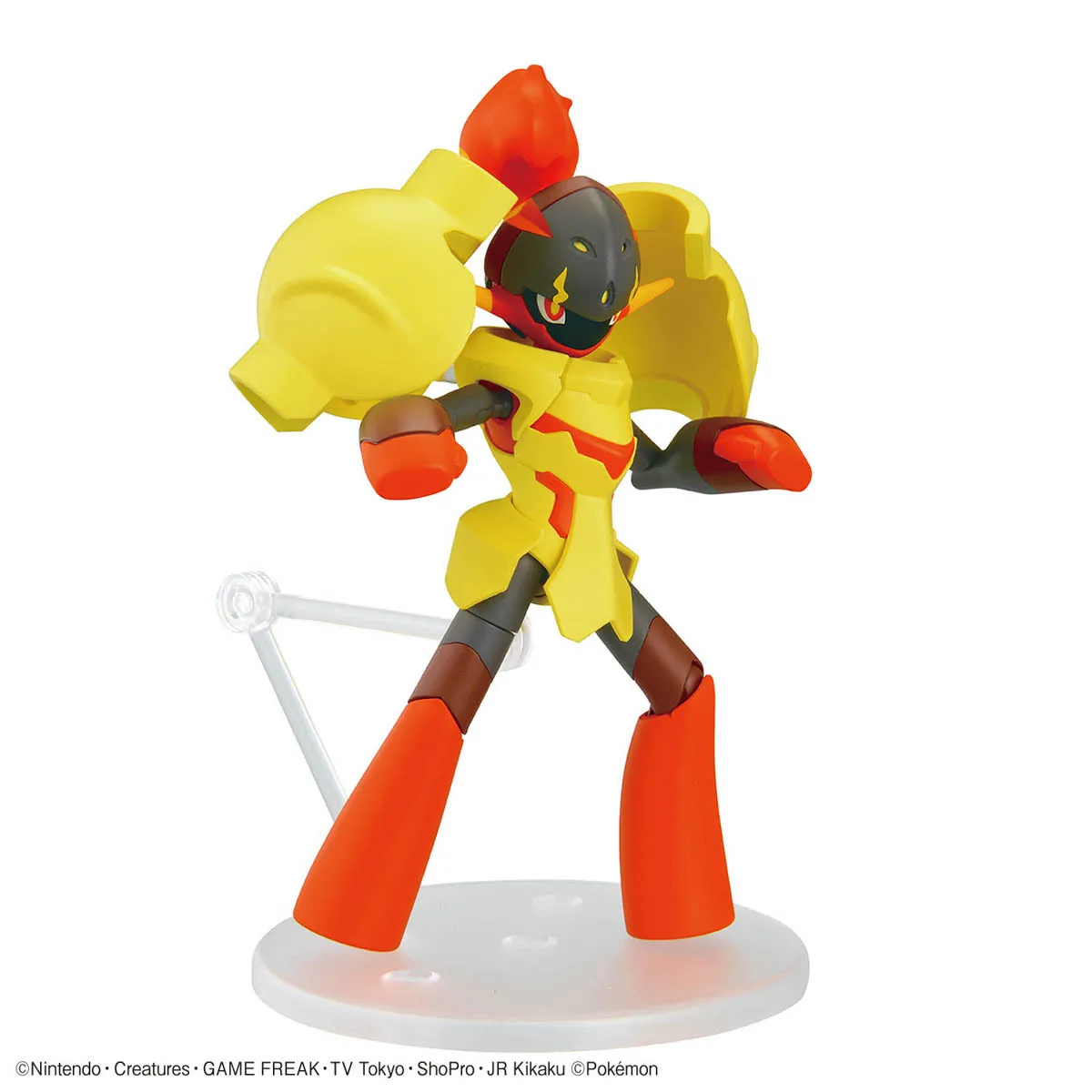 In Stock BANDAI Pokemon PLAMO COLLECTION 58 Pokemon Scarlet And Violet Armarouge Anime Action Figures Assembly Model Toy
