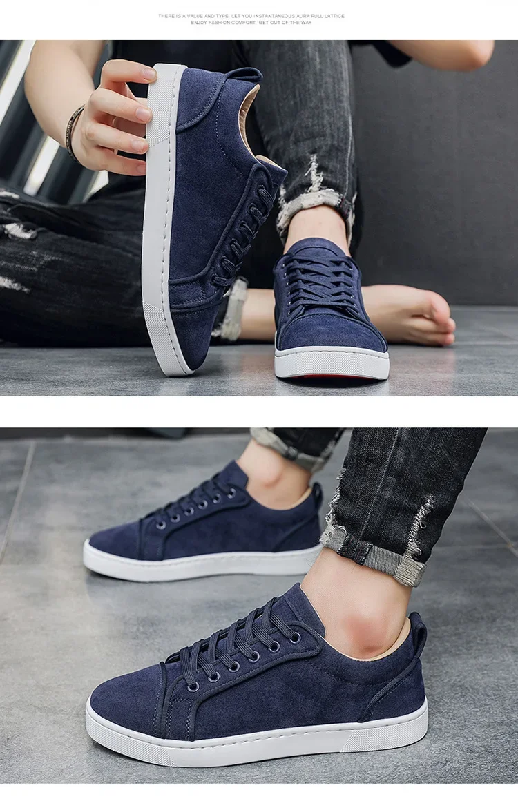 2026 New Spring Autumn Men's Board Shoes Versatile Men's Casual Single Shoes Anti Slip Sports Shoes