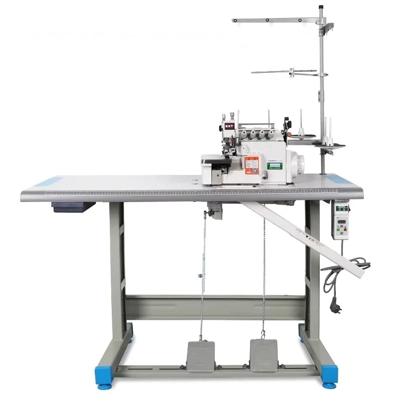 Upper And lower Synchronous Overlock Sewing Machine 4 Threads 5 Threads Industrial Overlocking Machine For Thick Materials