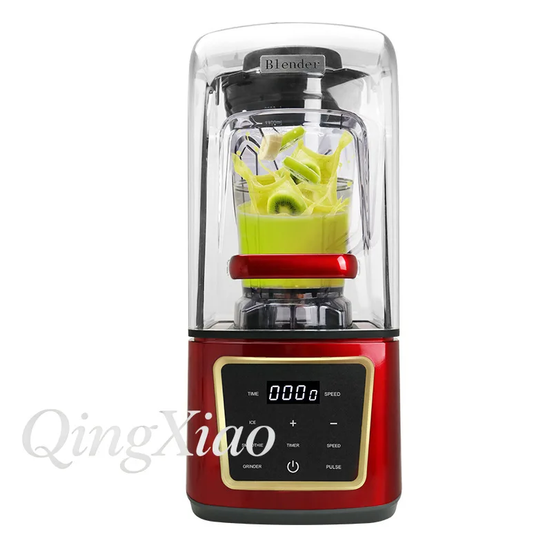 4L Large Capacity Commercial Covered Wall Breaker Multifunctional Milkshake Ice Crushing Soymilk Food Processor Milk Tea Shop