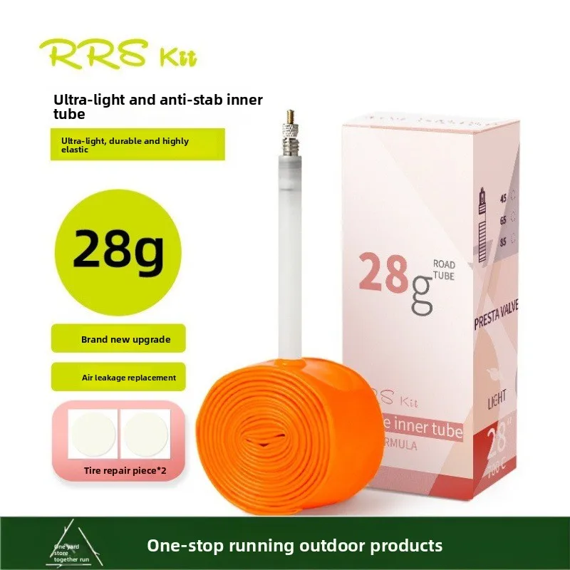 

RRSKITRoad Mountain Bike Inner TubeTPUWear-resistant Tire Repair Patch Portable Vacuum Tire Valve Accessories