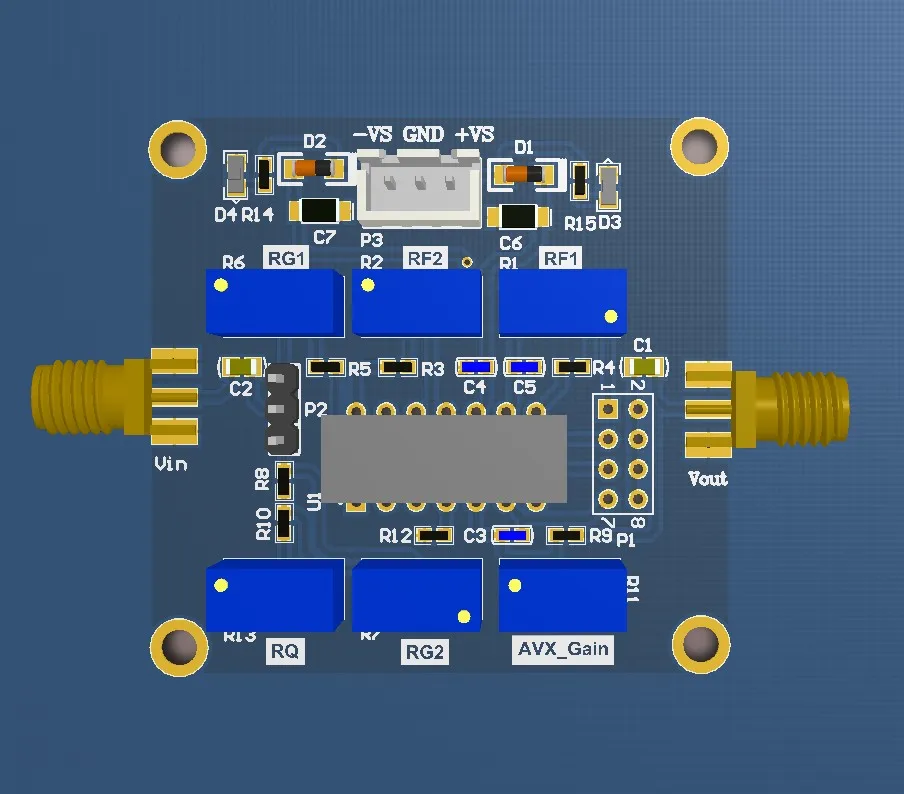 UAF42 Active High Pass Low Pass Band Pass Filter Frequency Gain Q Value Adjustable Filter General Filter