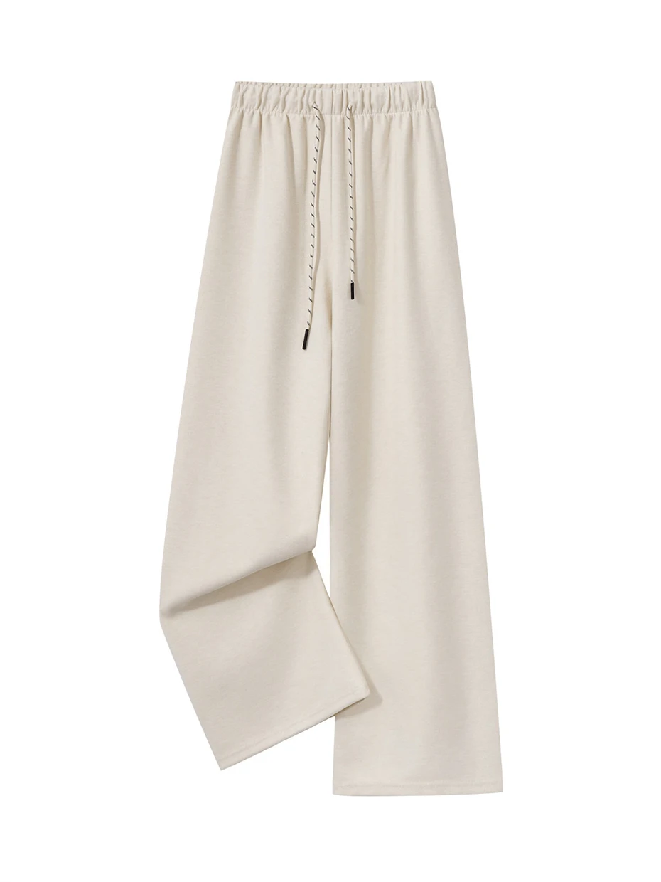 

Женские брюки с высокой талией и завязками, прямые, свободного кроя, с эффектом драпировки, для ранней весны, утягивающие, широкие, длинные