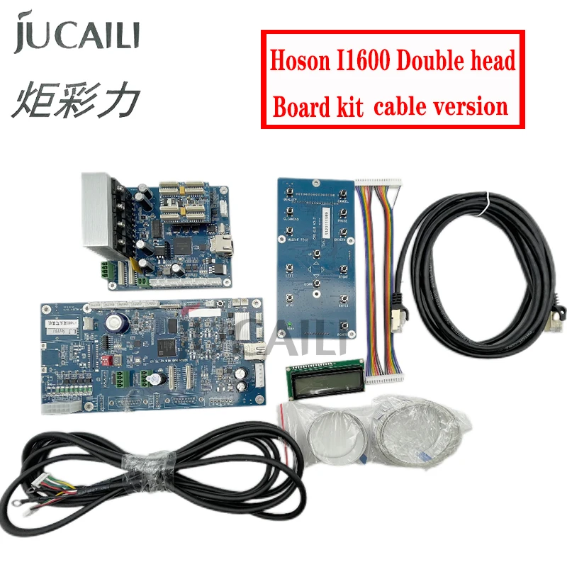 Jucaili one set Hoson Board for Epson i1600 double head Board for ECO Solvent Printer cable version for solvent printer