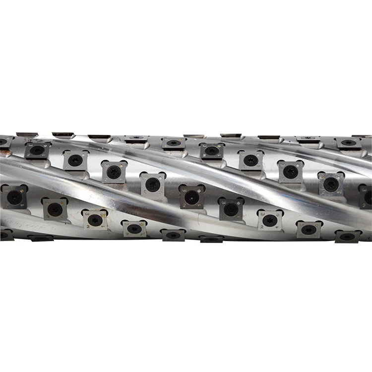 Professional Spiral Spindle Machine 4 Sides Moulder Changeable Knife Helical Spiral Cutter Head for Wood