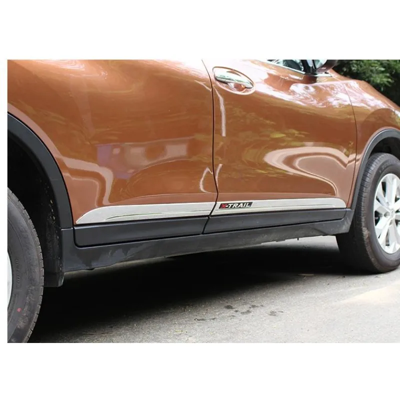 For Nissan X-Trail T32 2014-2019 ABS Chrome Car Body Side Door Molding Trim Exterior Body Kits Cover Car Accessory