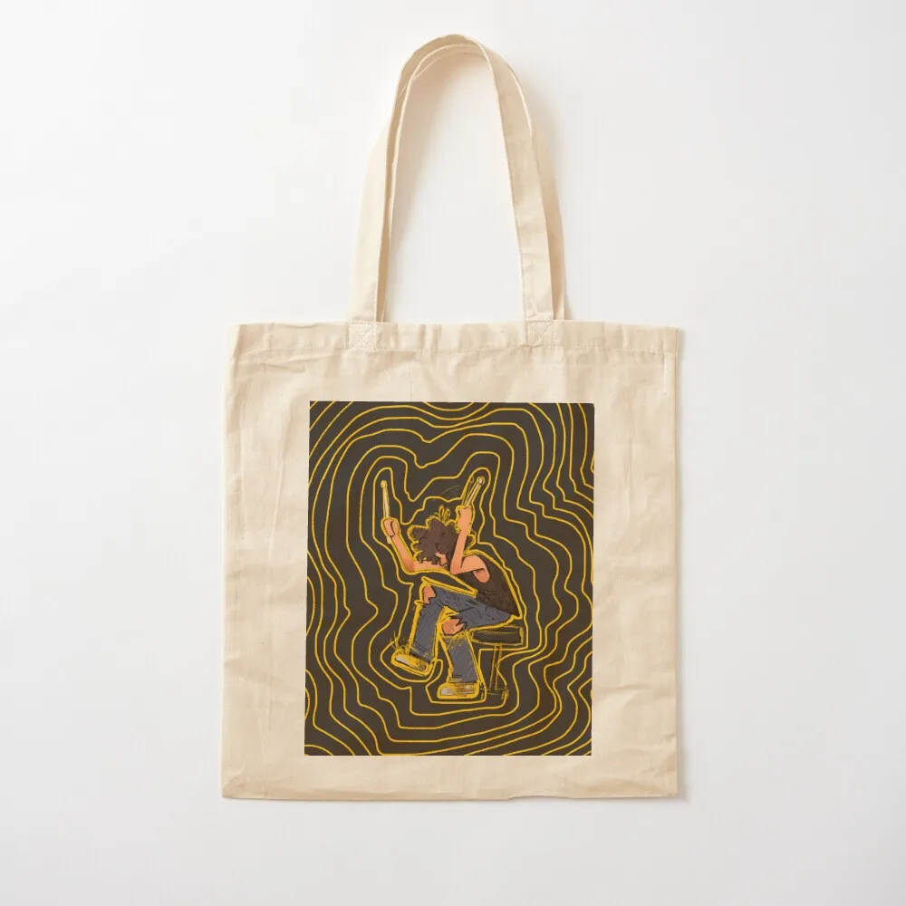 

drummer in black (fab moretti) Tote Bag Lady bag women university reusable shopping Canvas