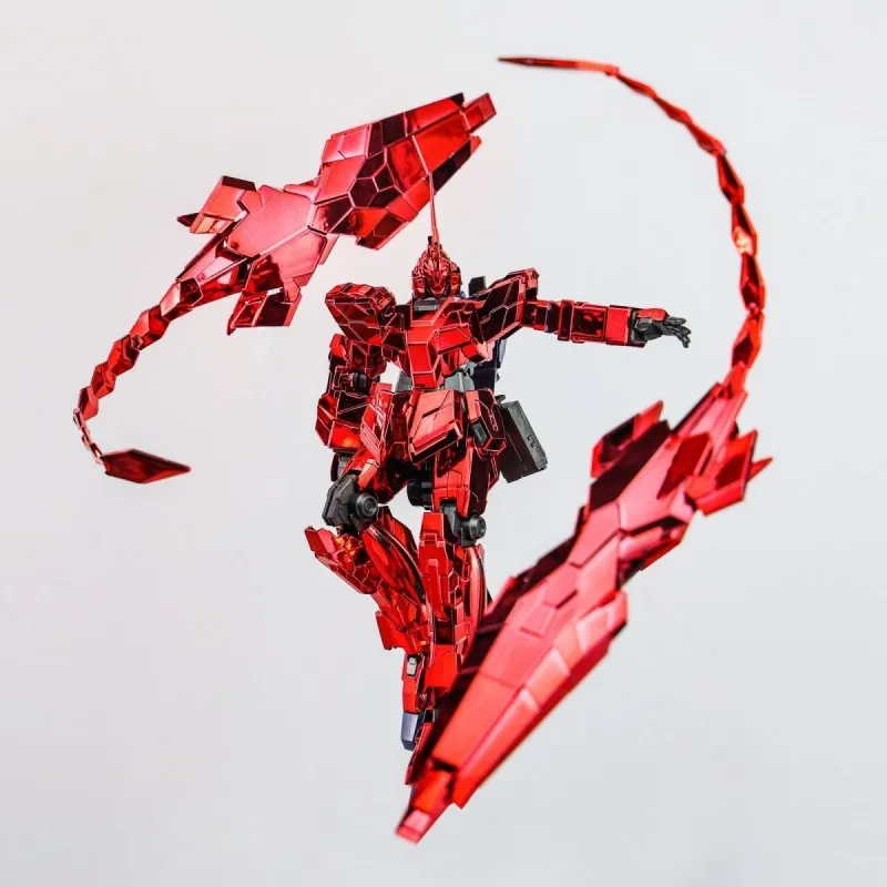 【신제품】XD 전기 도금 Fire Phoenix Unicorn No.3 HG 1/144 모델 조립 어린이 장난감 액션 피규어 장식 선물