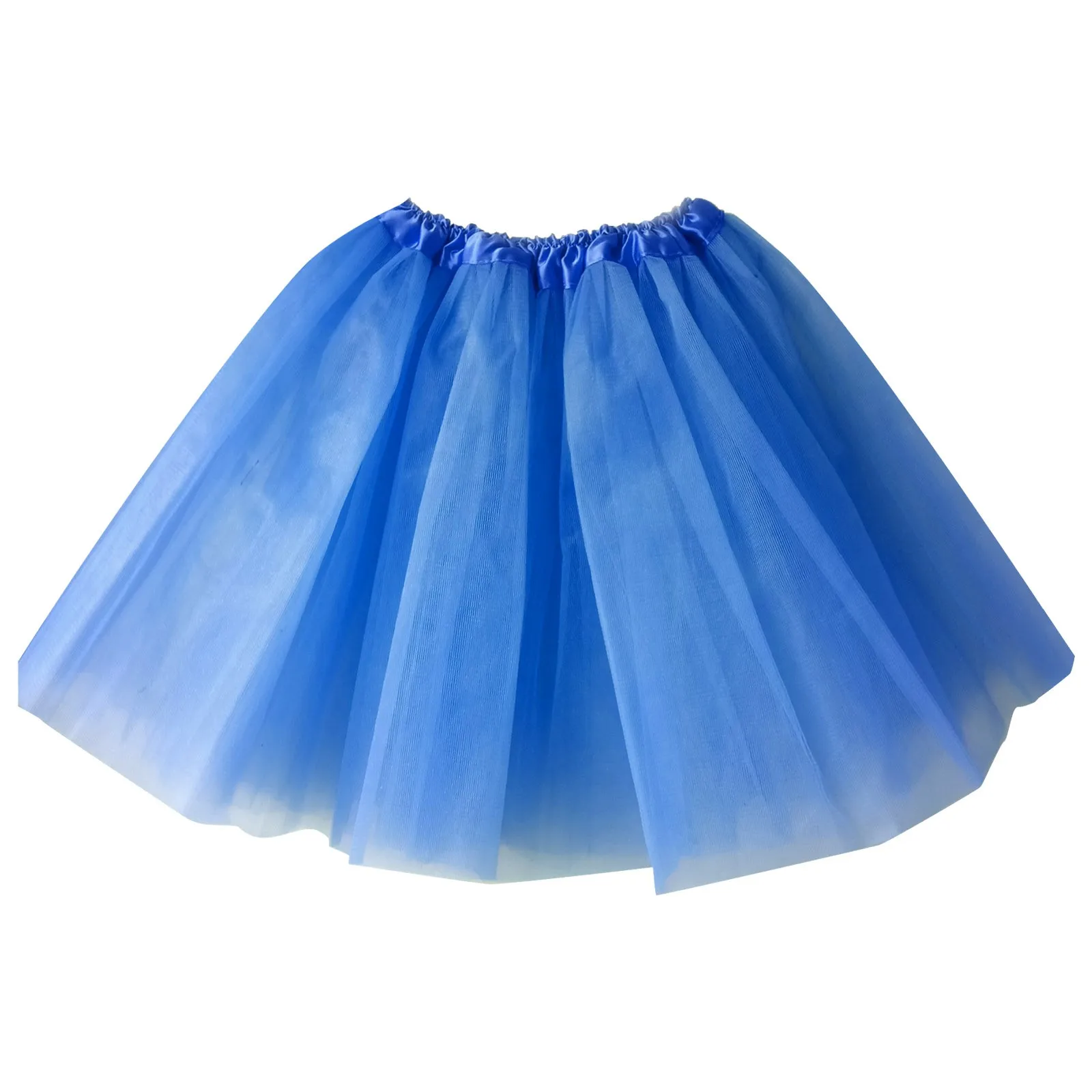 Dames Multicolor Tutu Dans Pluizige Mesh Korte Mini Rokjes Effen Kleur Elastische Taille Modieuze Geplooide Halve Lange Rokken