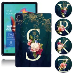 Coque rigide pour Samsung Galaxy Tab Dock Lite, coque arrière pour Samsung Tab A7 10.4 T500 P610 Touvriers Sinspectés, initiales du nom imprimées