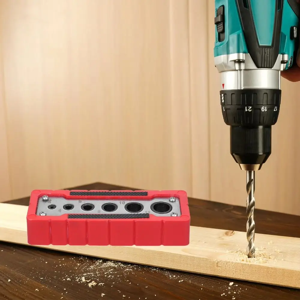 6-Hole Portable Drilling Guide Center Guide Clamp Locator 6 Hardened Drill Guide Precise Corrosion Resistance