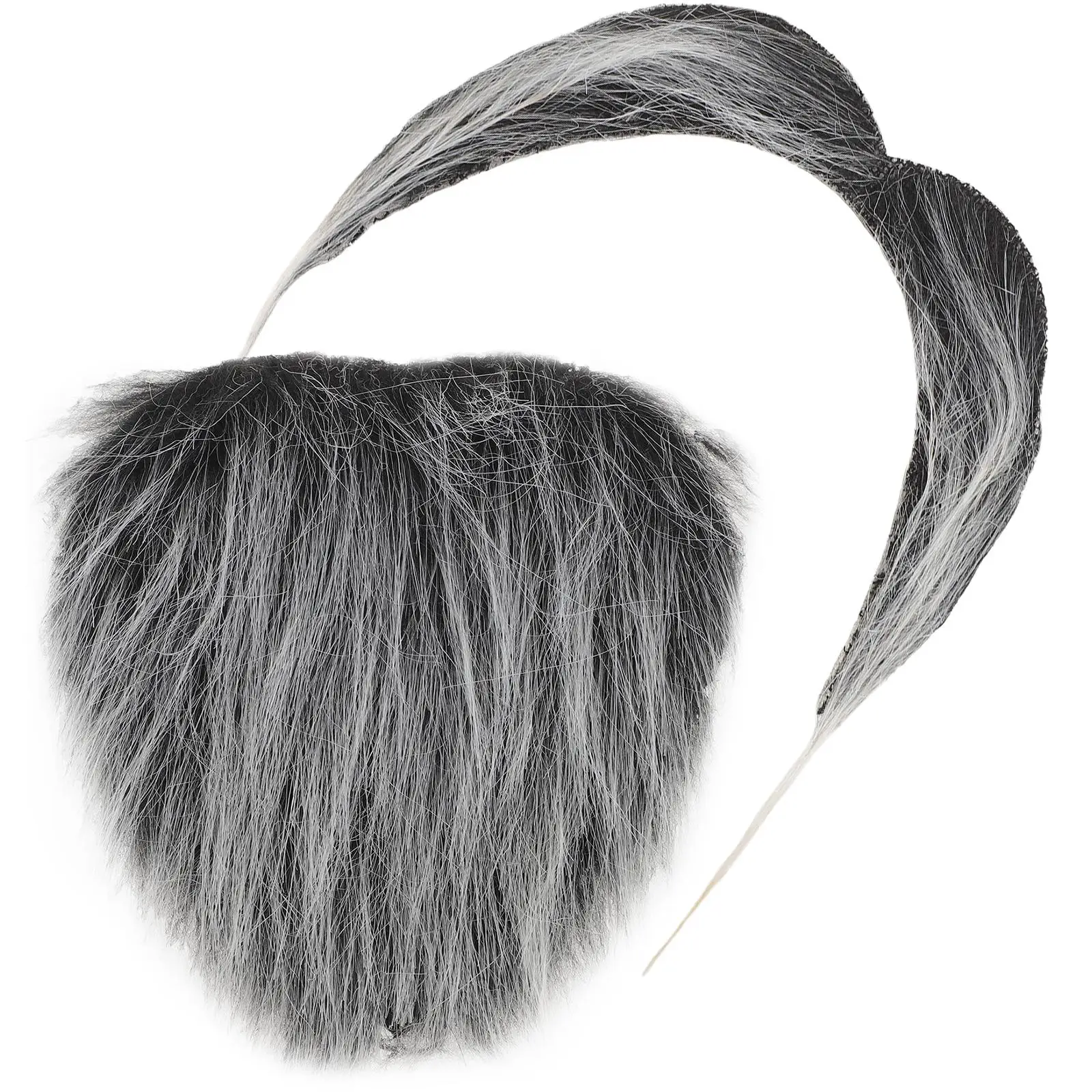 

2 Pieces Simulated Beard Props Funny Costume Adult Cosplay Fake Fabric Performance Comfortable Fit Realistic Cloth