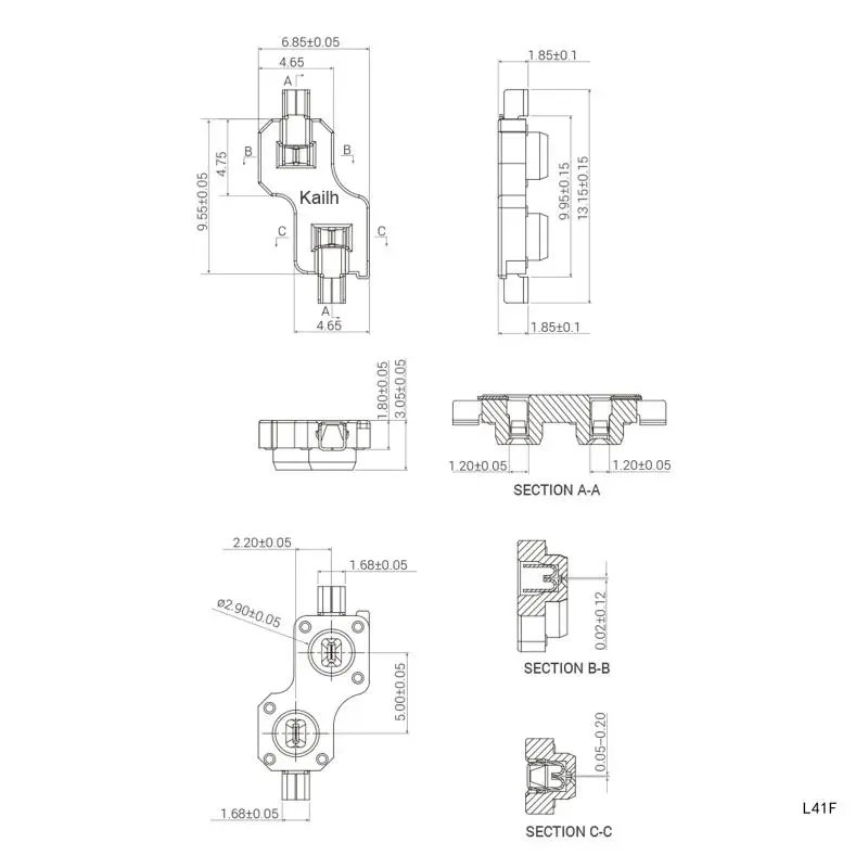 100Pieces Hot Swap Socket for Kailh Low 1350 Chocolate Switches PCB Socket Accessories for Mechanical Keyboard