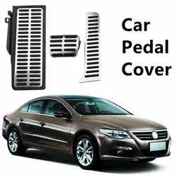 Edelstahl lhd Auto pedale Gas bremse Fuß stütze Pedal abdeckung für Volkswagen vw cc Passat b6 b7 r36 R-Linie für Skoda hervorragend