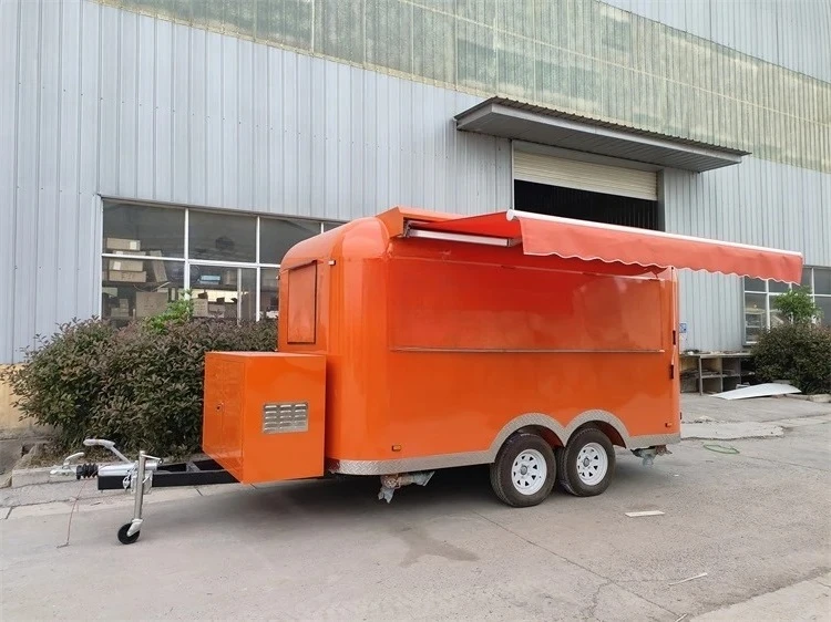 Direct Factory Mobile Towable Multifunctional Food Trailer Vending Truck for Snacks and Other Food