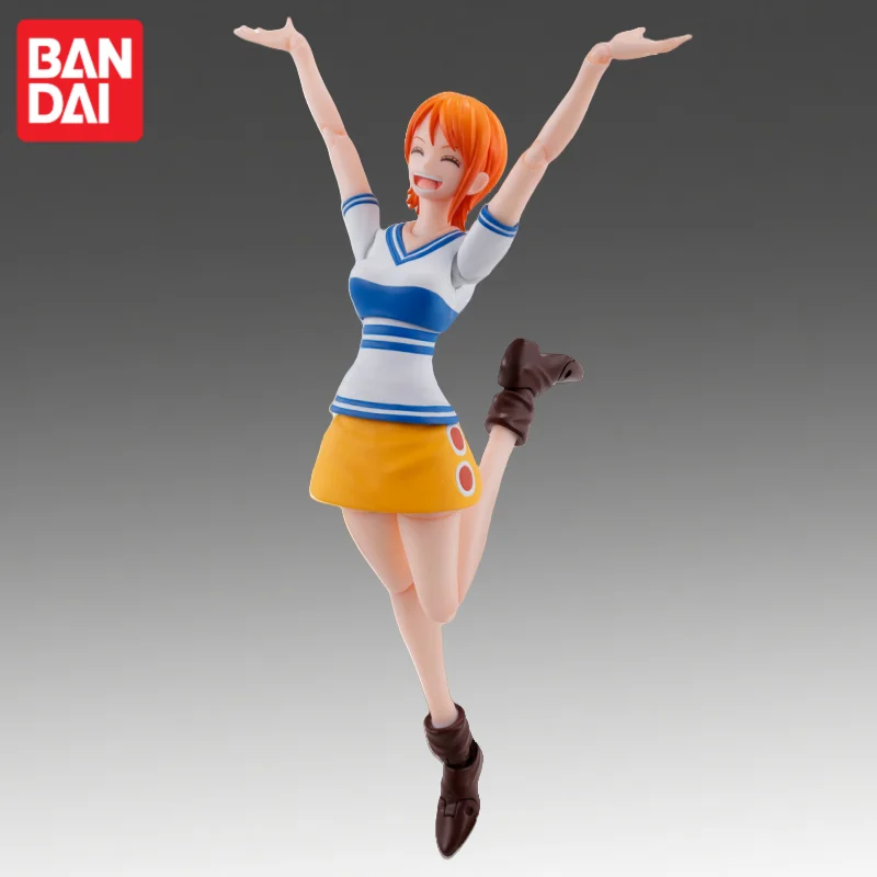 En Stock Bandai Original S H Figuarts One Piece Nami figura de acción modelo muñeca nueva en caja personajes de Anime juguetes modelo garaje