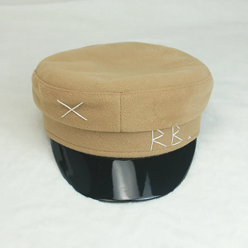 Fashion Luxury Design Military Cap Brand Newsboy Hat For Women Letters Ladies Beach