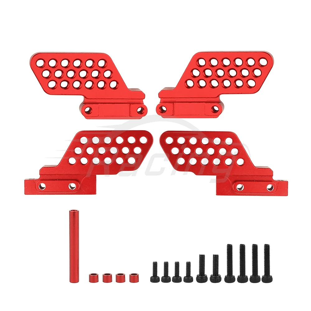 Stop aluminium CNC zestaw montażowy amortyzatorów w wielu pozycjach montażowych dla 1/18 gąsienica RC TRX4M części zamienne obrońcy
