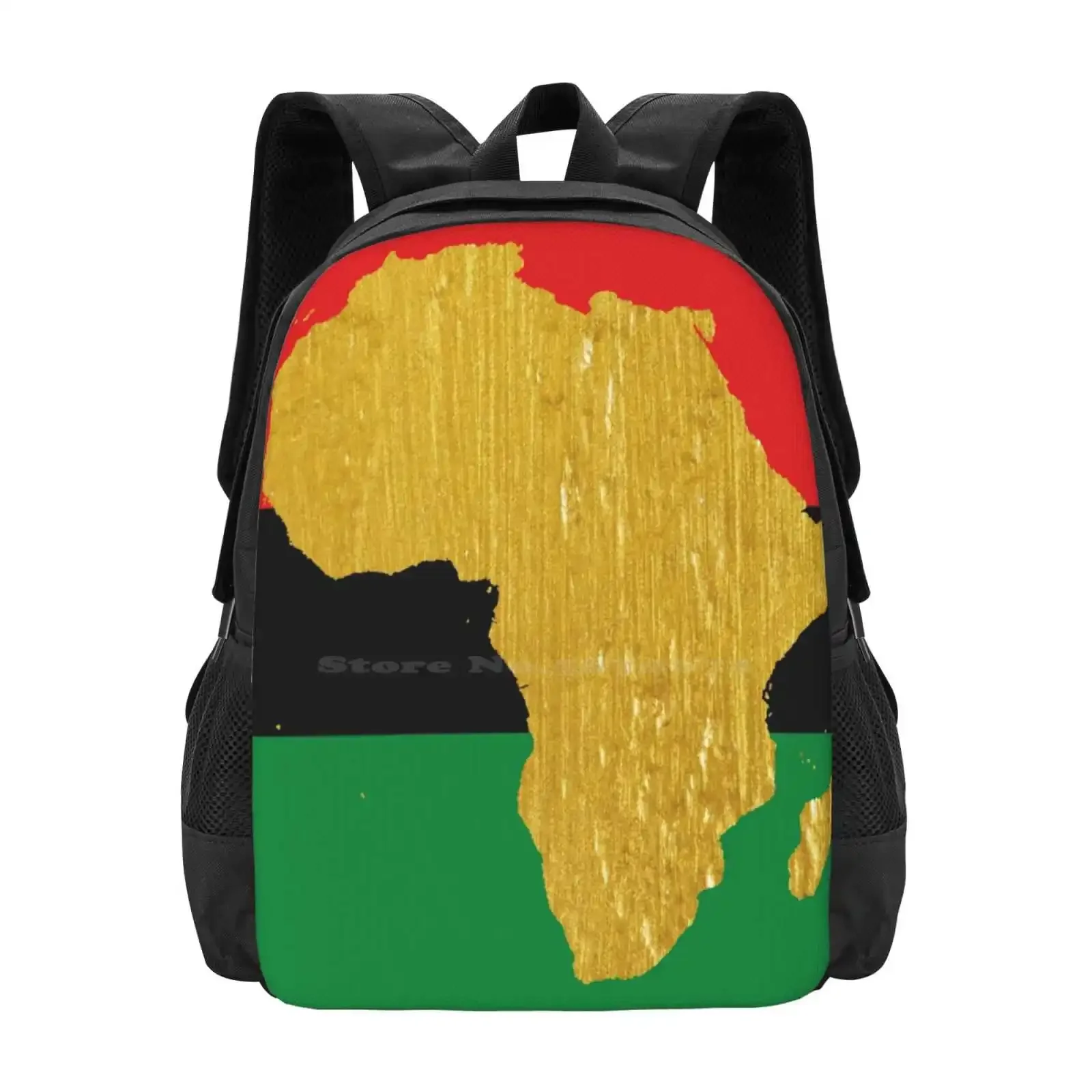

Gold African Symbol Of Africa-Golden Pan African Flag Hot Sale Backpack Fashion Bags Pan Flags Africanism Continent Pride Proud