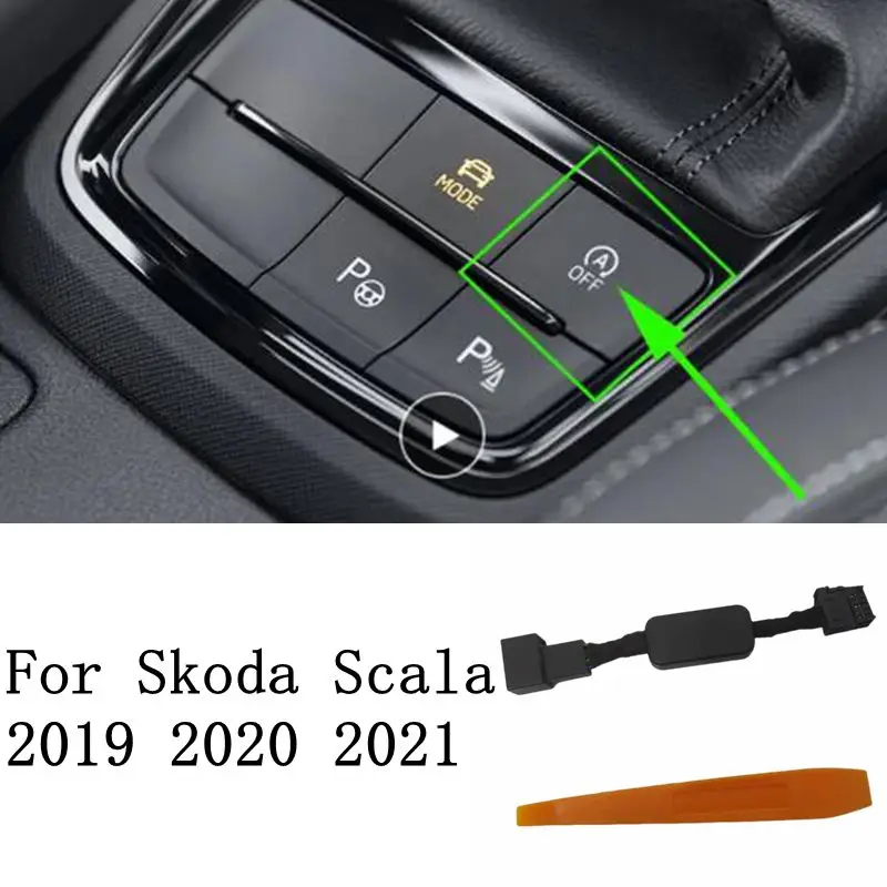 Car Automatic Stop Start Engine System Off Closer Device Control Sensor Plug Cable For Skoda Scala 2019 2020 2021