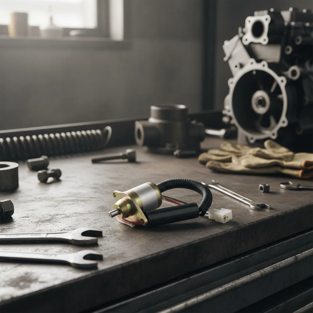 

Diesel Generator Switch Solenoid Valve Stop Solenoid Valve KM2V80-11700 Oil Cut-off Solenoid Valve ﻿