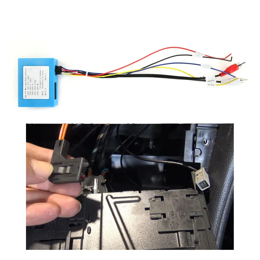 Car D2B Digital Data Optical Fiber Decoder Most Box for Mercedes-Benz S E ML/GL/SL R230 SL550 SL600 C209 SL350 R230 W164 W251
