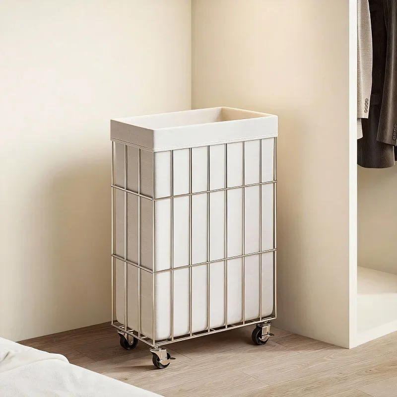 Dirty clothes basket Dirty clothes basket Dirty clothes storage frame Mobile laundry basket Bathroom Household large-capacity se