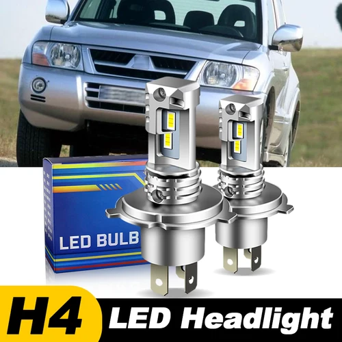 1/2 Uds bombilla de faro Led para coche H4 9003 para Mitsubishi Pajero Montero Shogun V60 NM NP NS 1999 -2006 faro blanco de haz alto y bajo