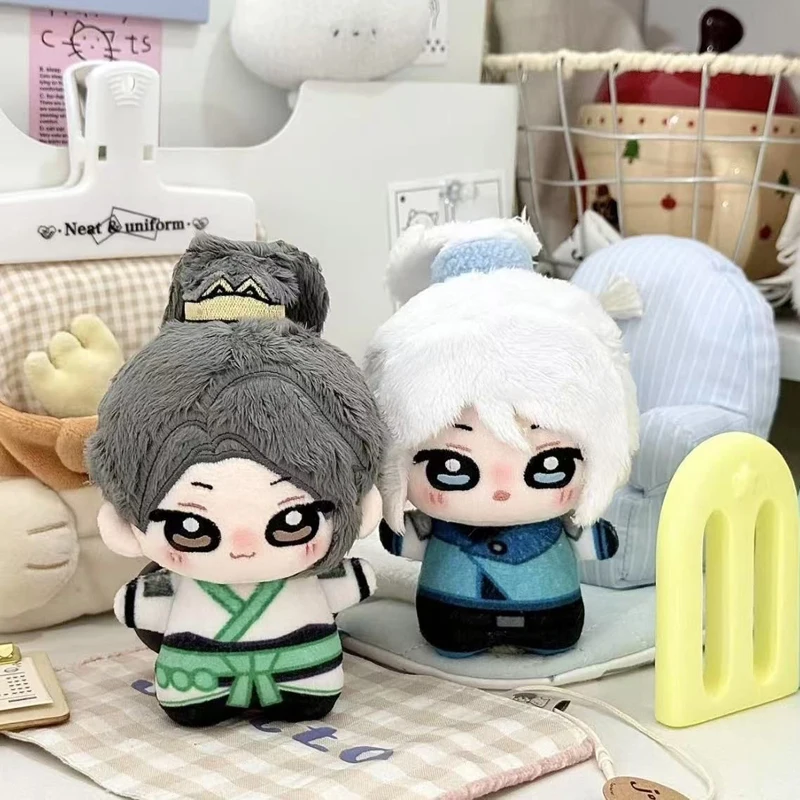 10cm Cute Cosplay VALORANT Jett and Hero Sage Plush Toys Anime Shooting Game Character Bag Keychain Decor Stuffed Plushie Doll