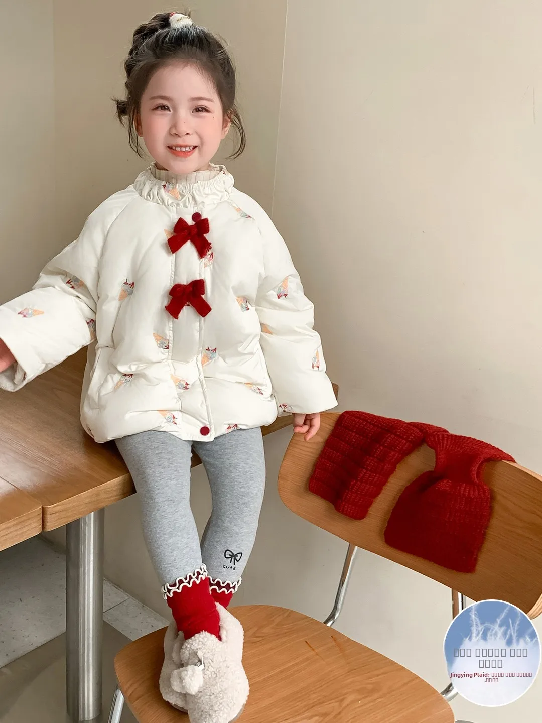 

Утепленная белая пуховая куртка для девочек, зимняя теплая верхняя одежда в корейском стиле, детская одежда, морозостойкая детская пуховая куртка
