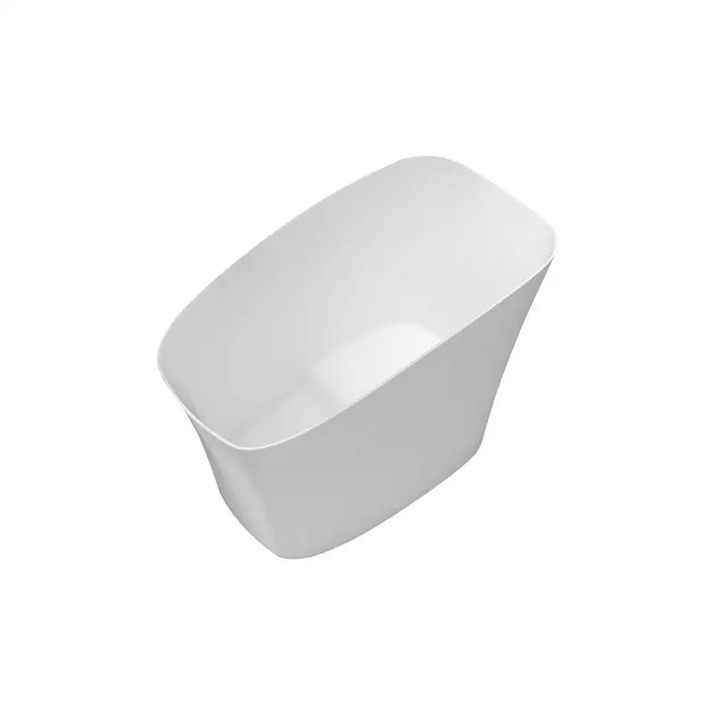 

51" Solid Surface Soaking Bathtub - Deep Soak Freestanding Tub for Ultimate Relaxation and Comfort, Modern Design Perfect for